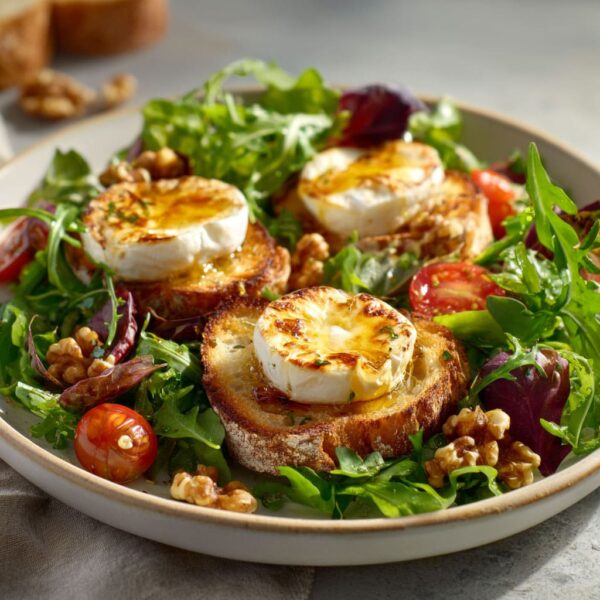 warm goat cheese salad